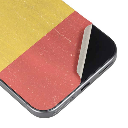 Belgium Flag Distressed Google Pixel 9a Skin